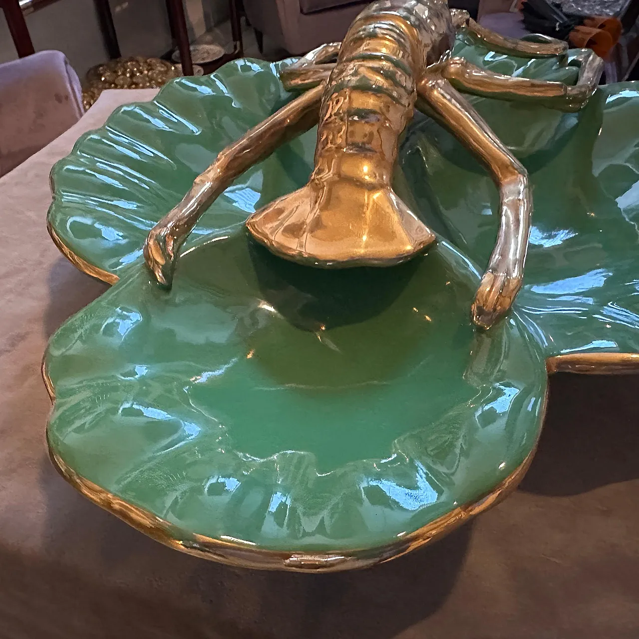 Ceramic centerpiece by Maioliche Artistiche Sestesi, 1950s 4