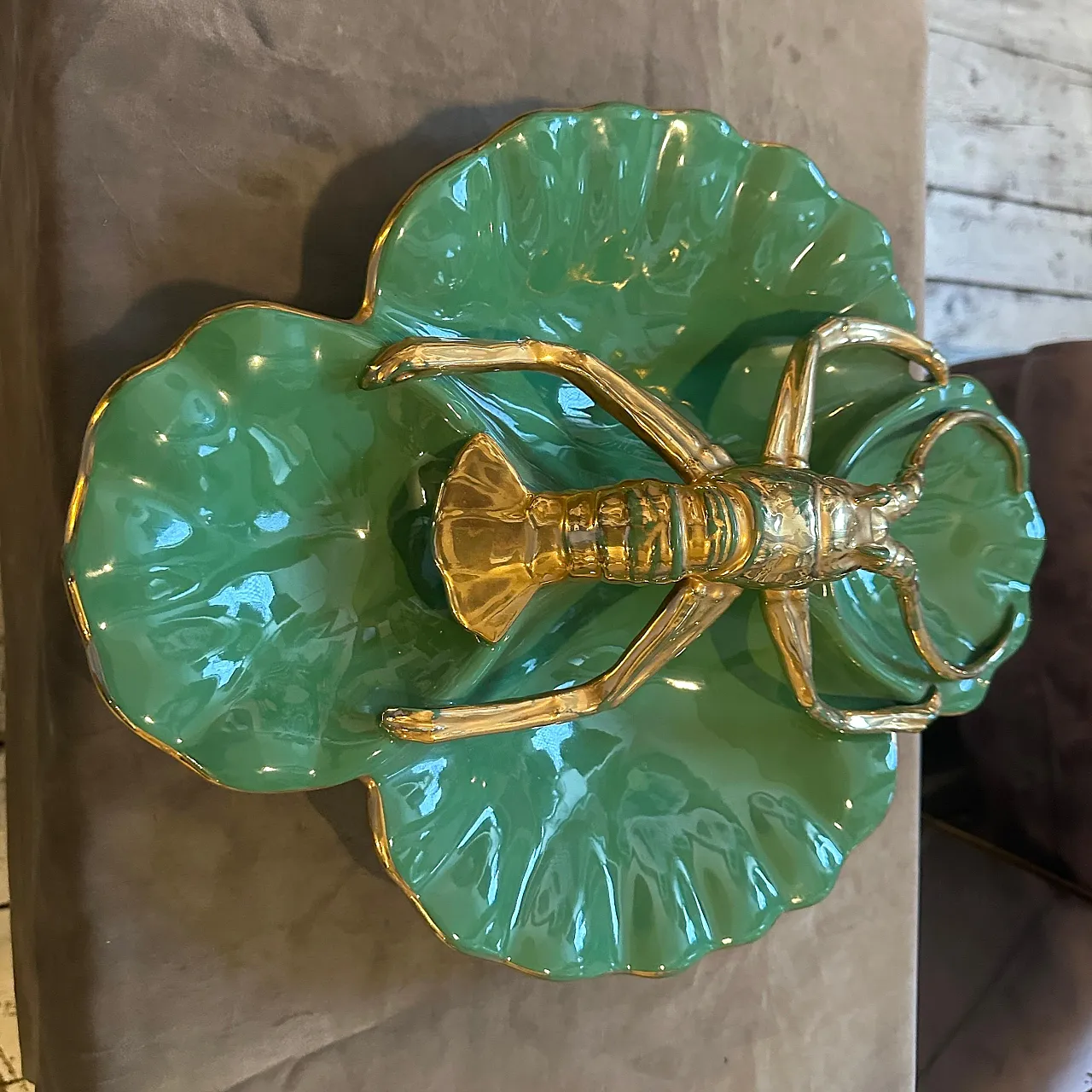 Ceramic centerpiece by Maioliche Artistiche Sestesi, 1950s 7