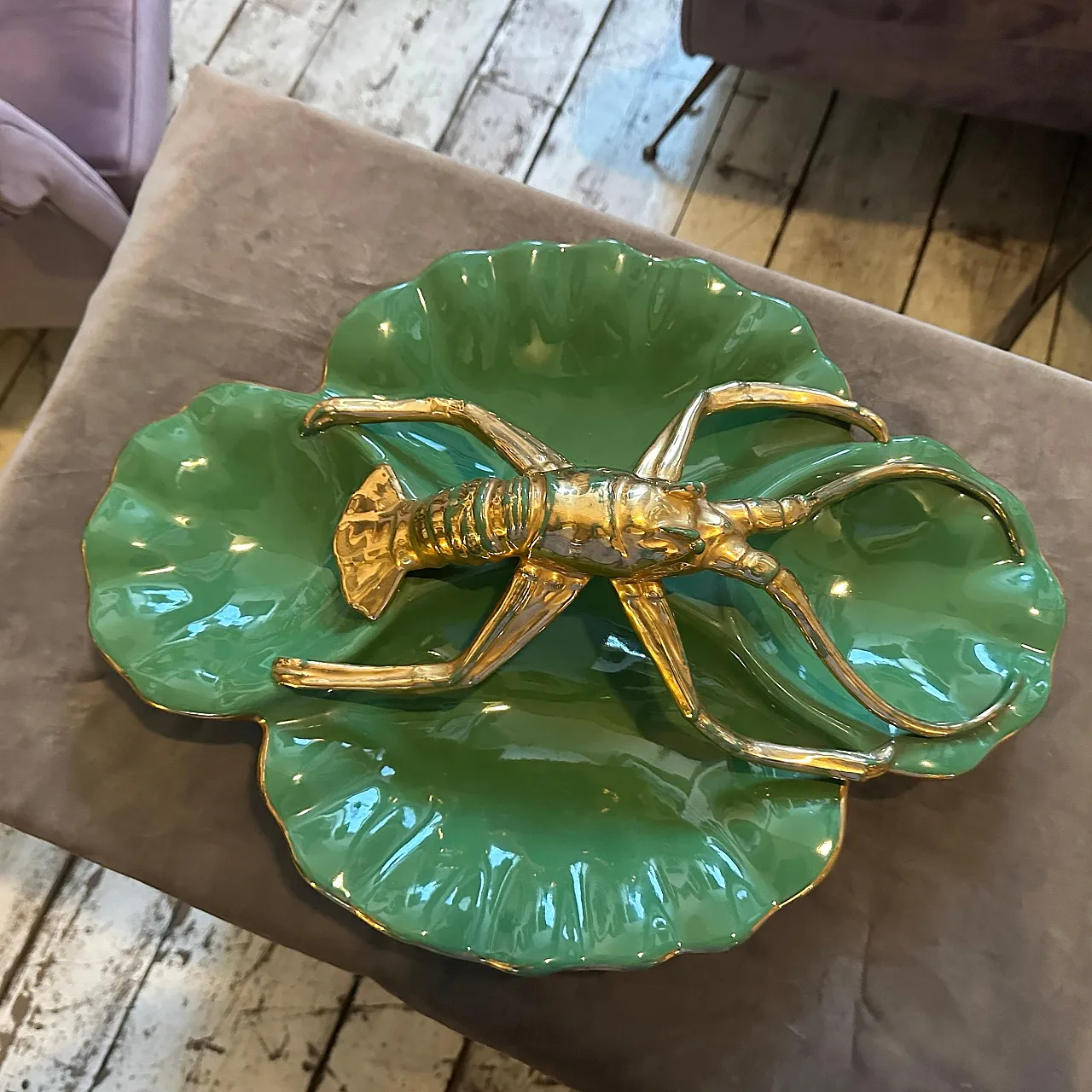Ceramic centerpiece by Maioliche Artistiche Sestesi, 1950s 10