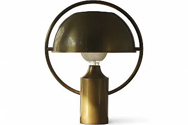 Brass table lamp from Florian Schulz, 1970s