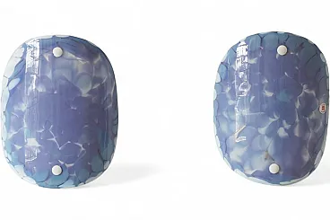 Pair of Scandinavian glass wall lamps from El Light, 1960s