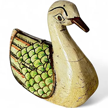 Hand-painted wooden box, 1960s