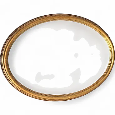 Mirror in gilt and carved wood, gold color, 20th century