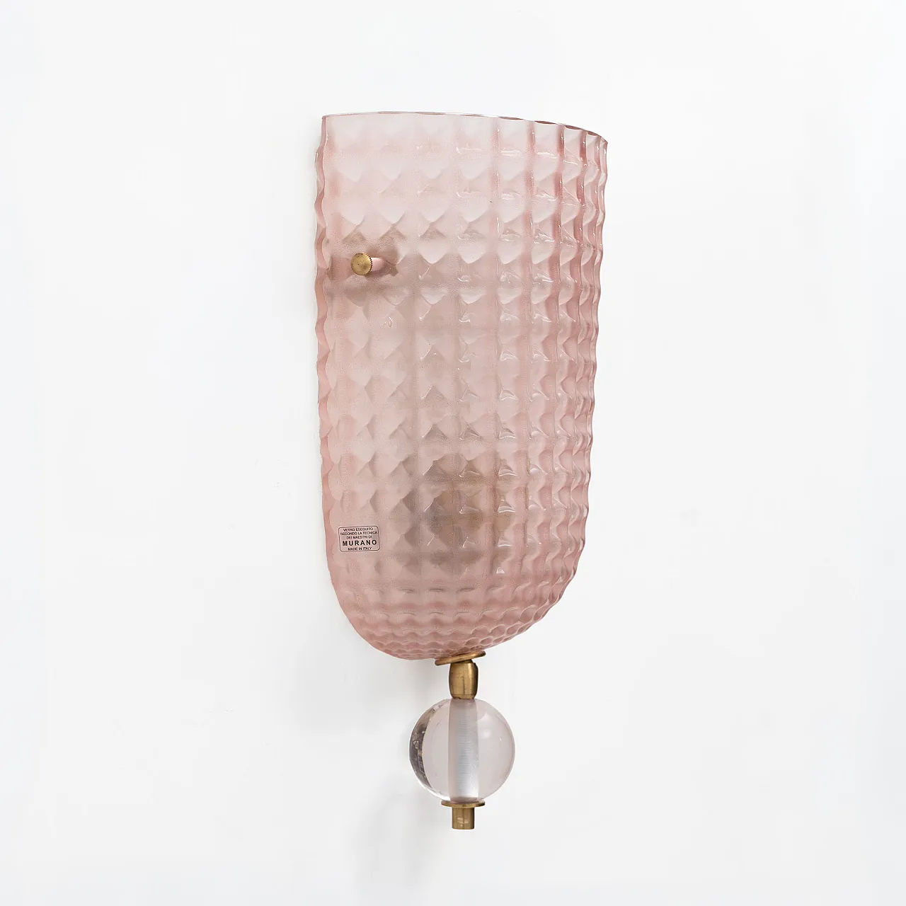 Pair of Italian Murano glass wall lamps in Art Deco style, 2000s 3