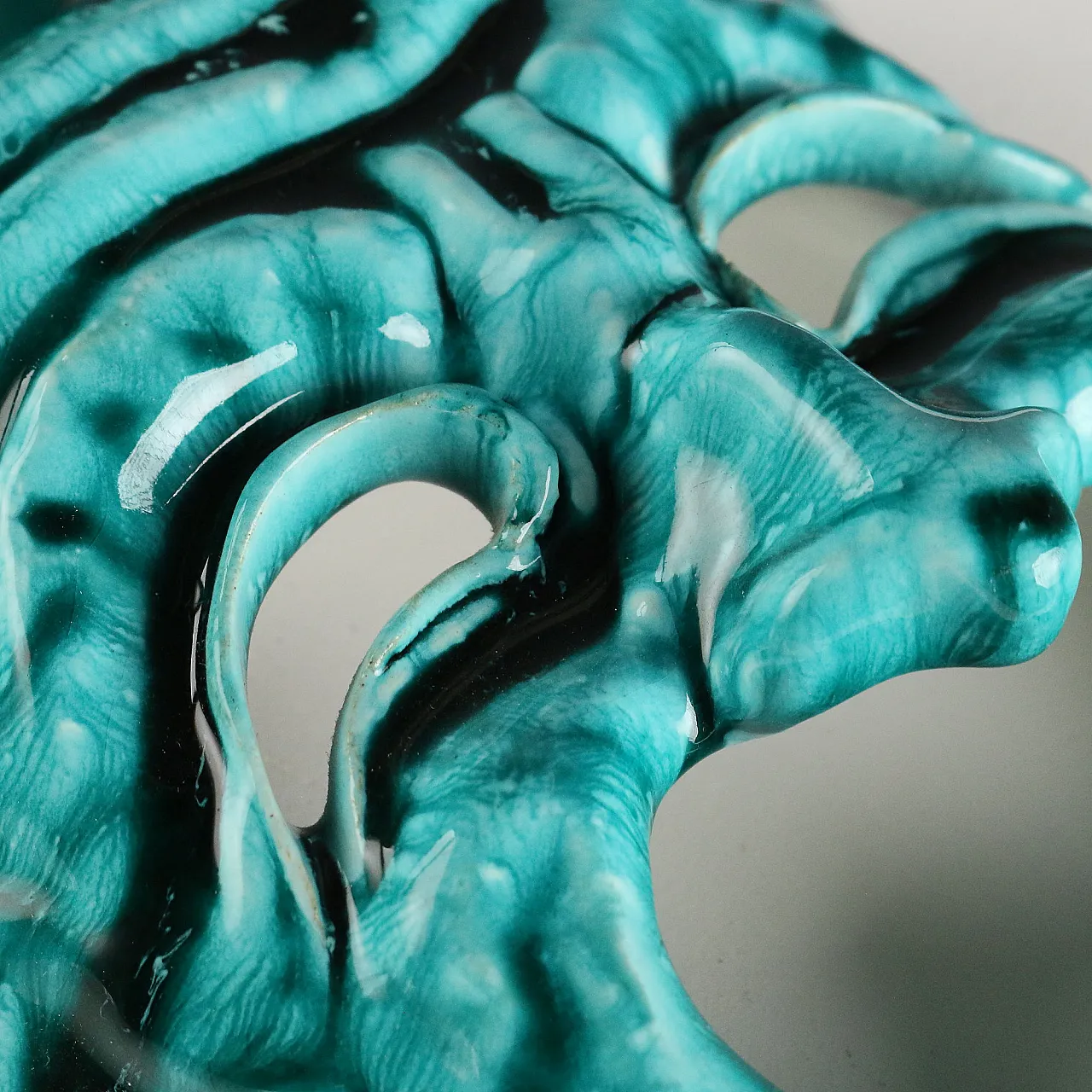 Coppia di maschere teatrali in ceramica, Cà D'oro, '900 4