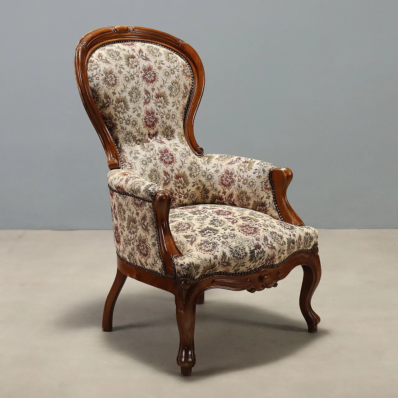 Louis Philippe walnut bergere, 19th century 1