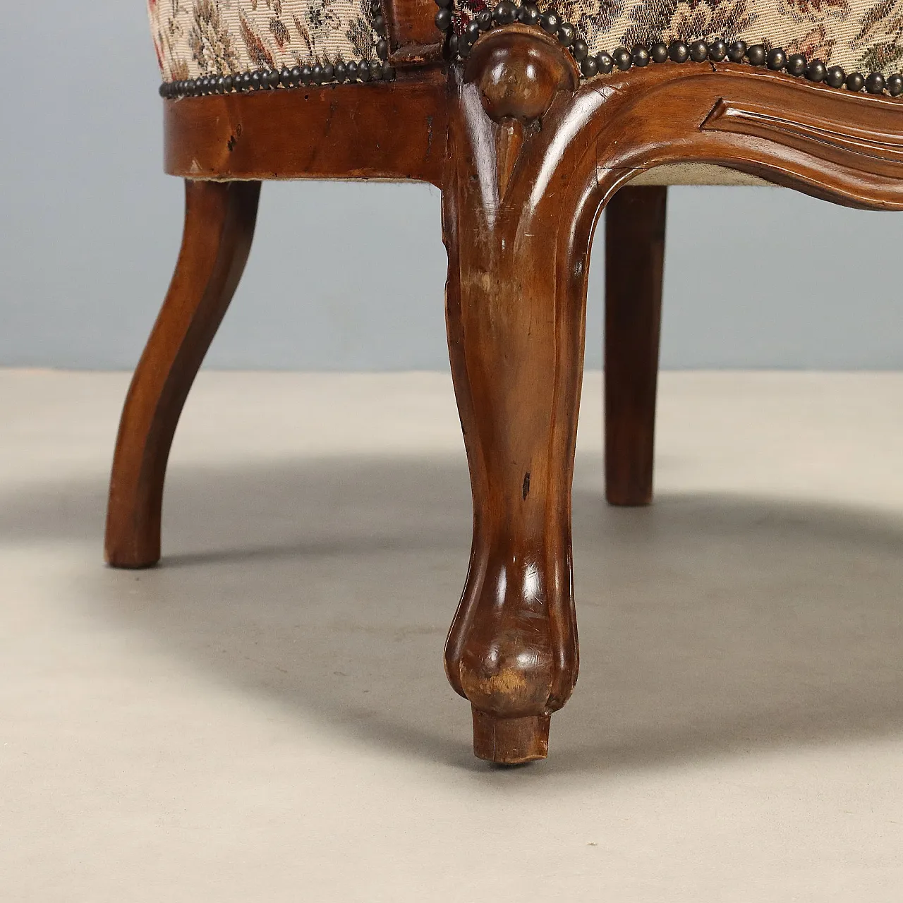 Louis Philippe walnut bergere, 19th century 7