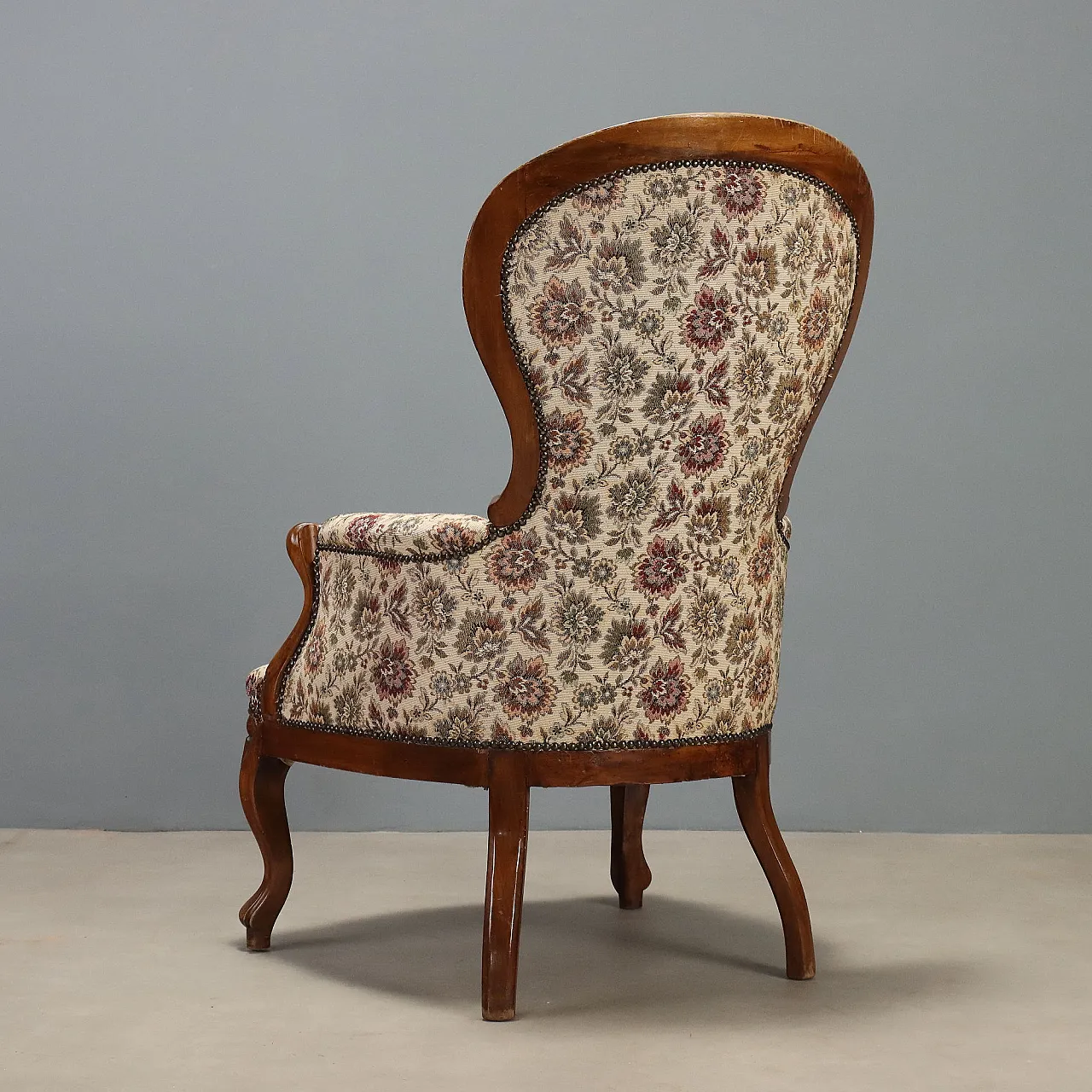 Louis Philippe walnut bergere, 19th century 9