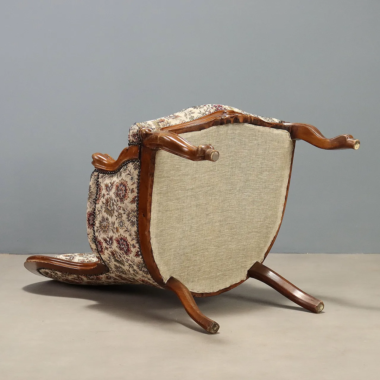 Louis Philippe walnut bergere, 19th century 10