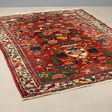 Bakhtiary rug in cotton and wool, 20th century