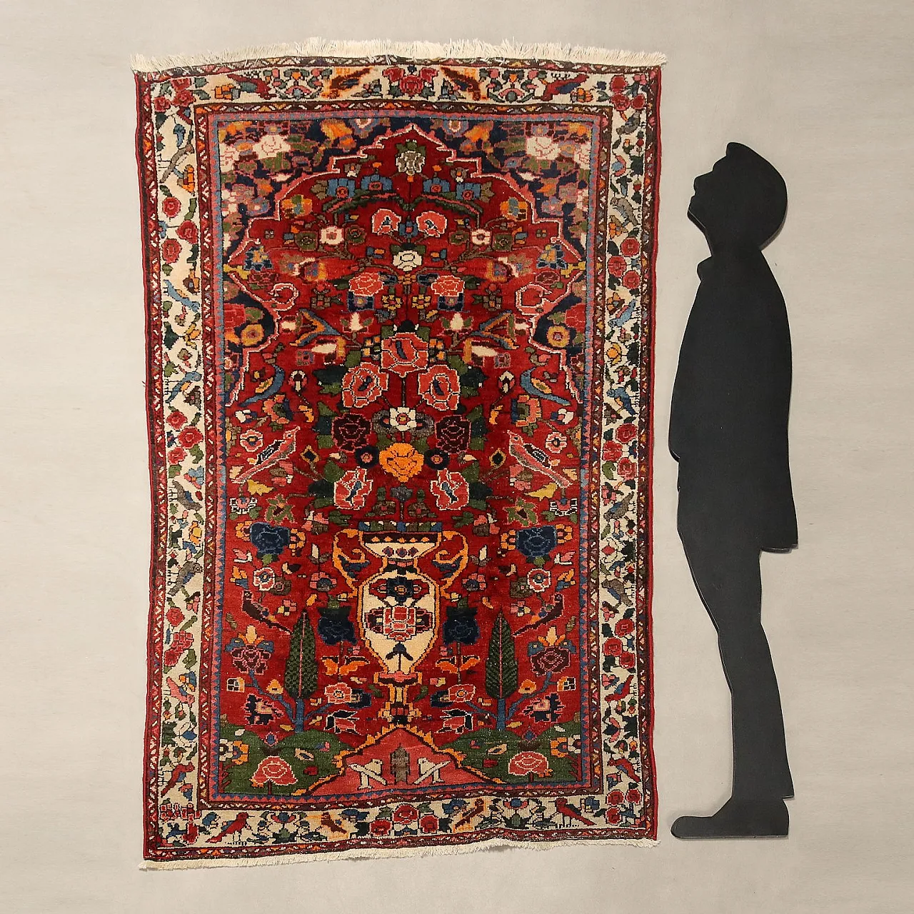 Bakhtiary rug in cotton and wool, 20th century 2