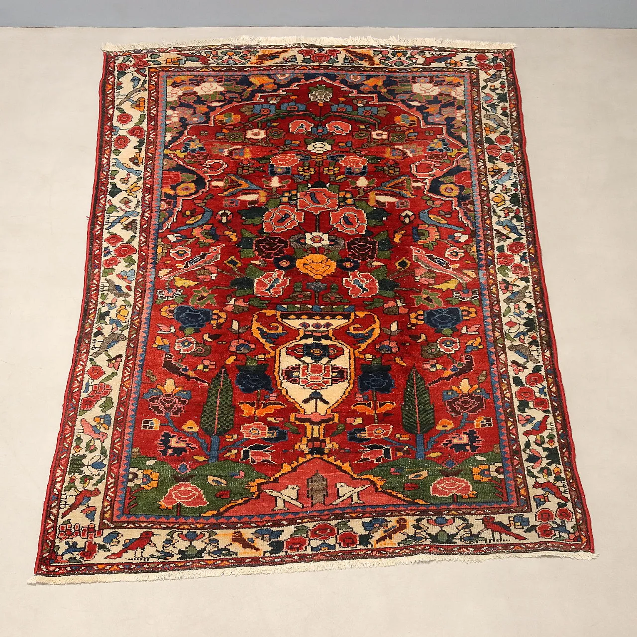 Bakhtiary rug in cotton and wool, 20th century 3