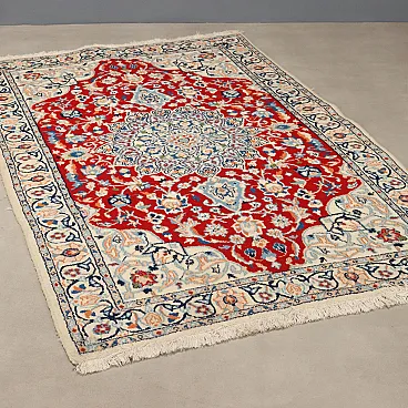 Nain rug in cotton and wool, 20th century