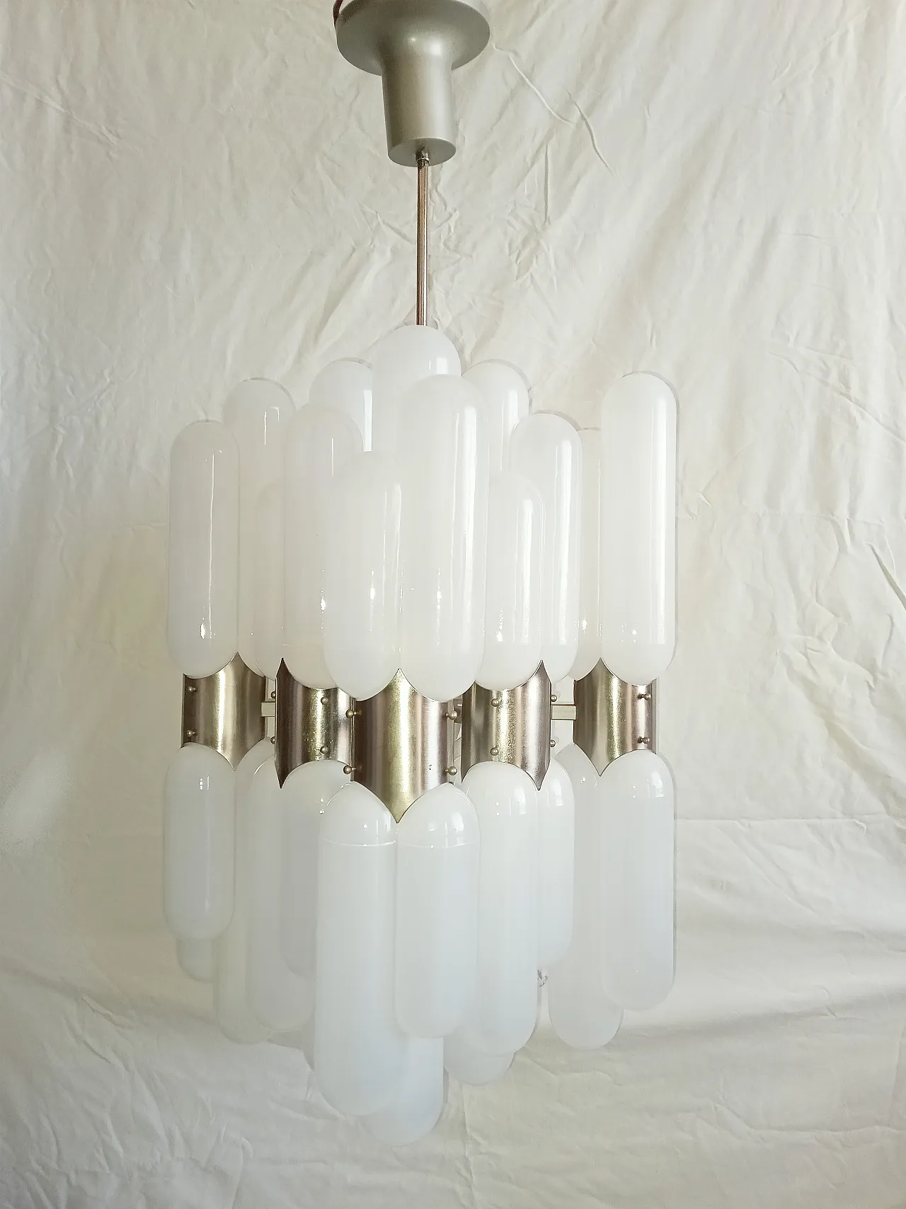 Torpedo Chandelier by Carlo Nason, 70s 3