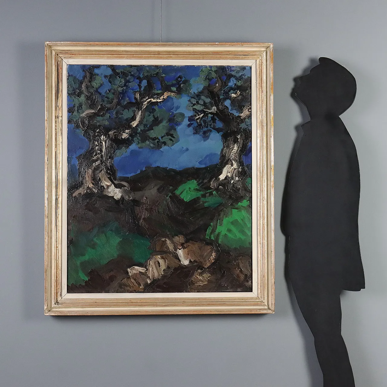Painting by Saverio Barbaro, oil on canvas, 20th century 2