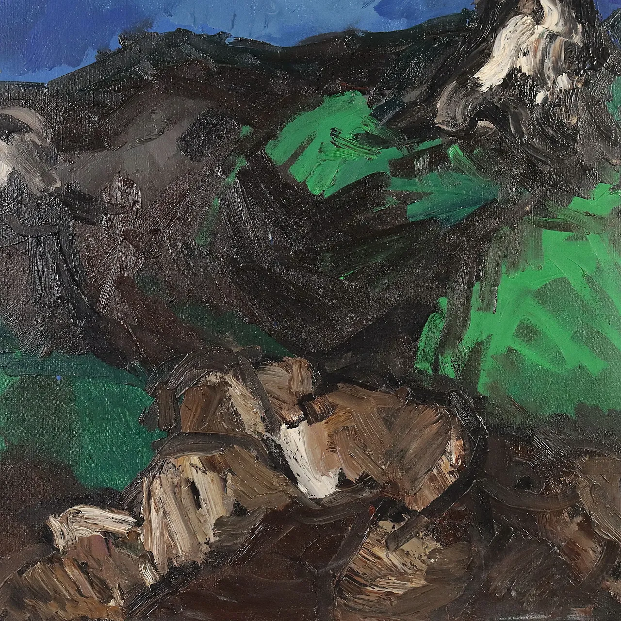 Painting by Saverio Barbaro, oil on canvas, 20th century 7