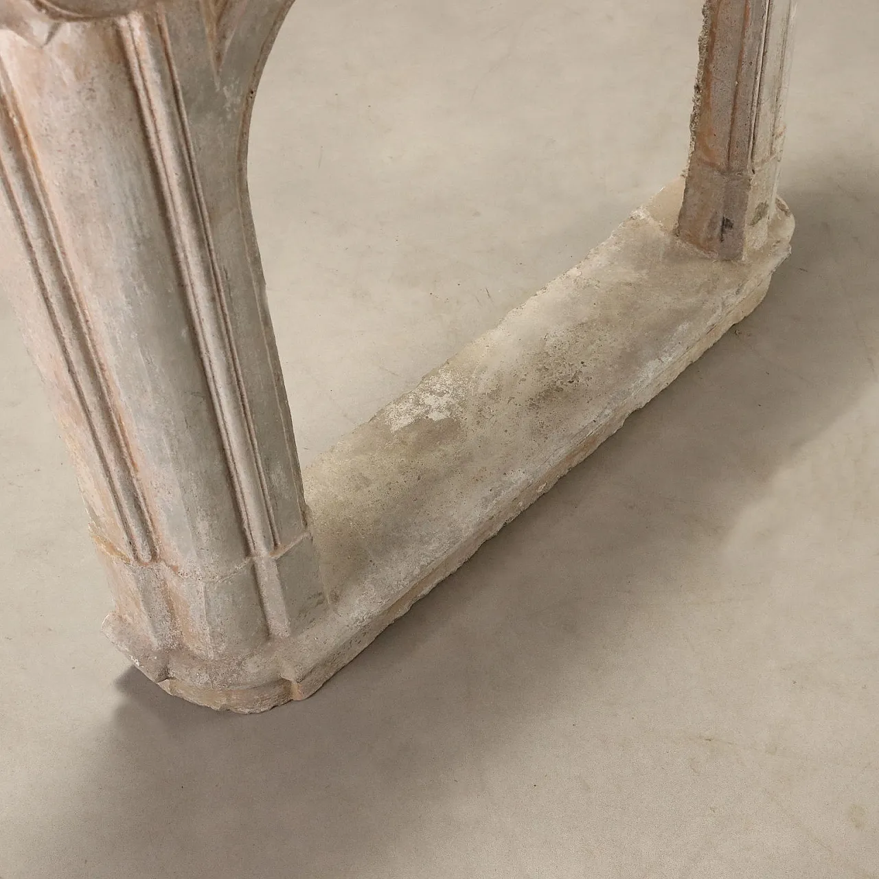 Cement graniglia fireplace, 20th Century 9