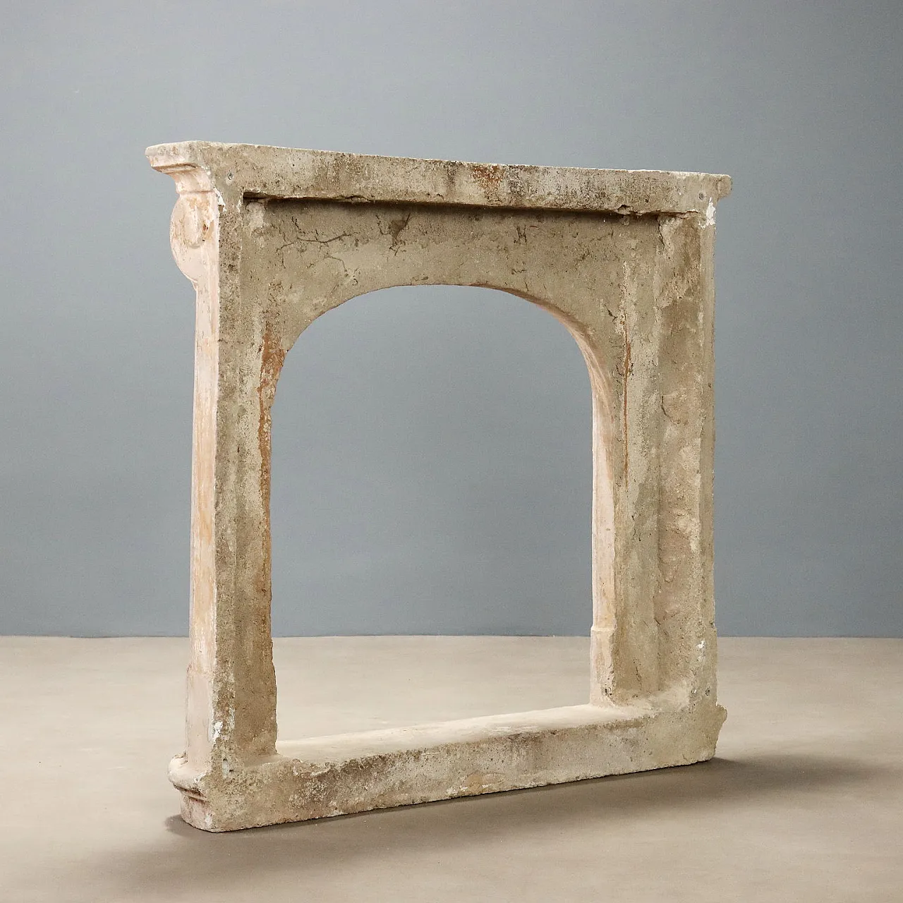 Cement graniglia fireplace, 20th Century 10