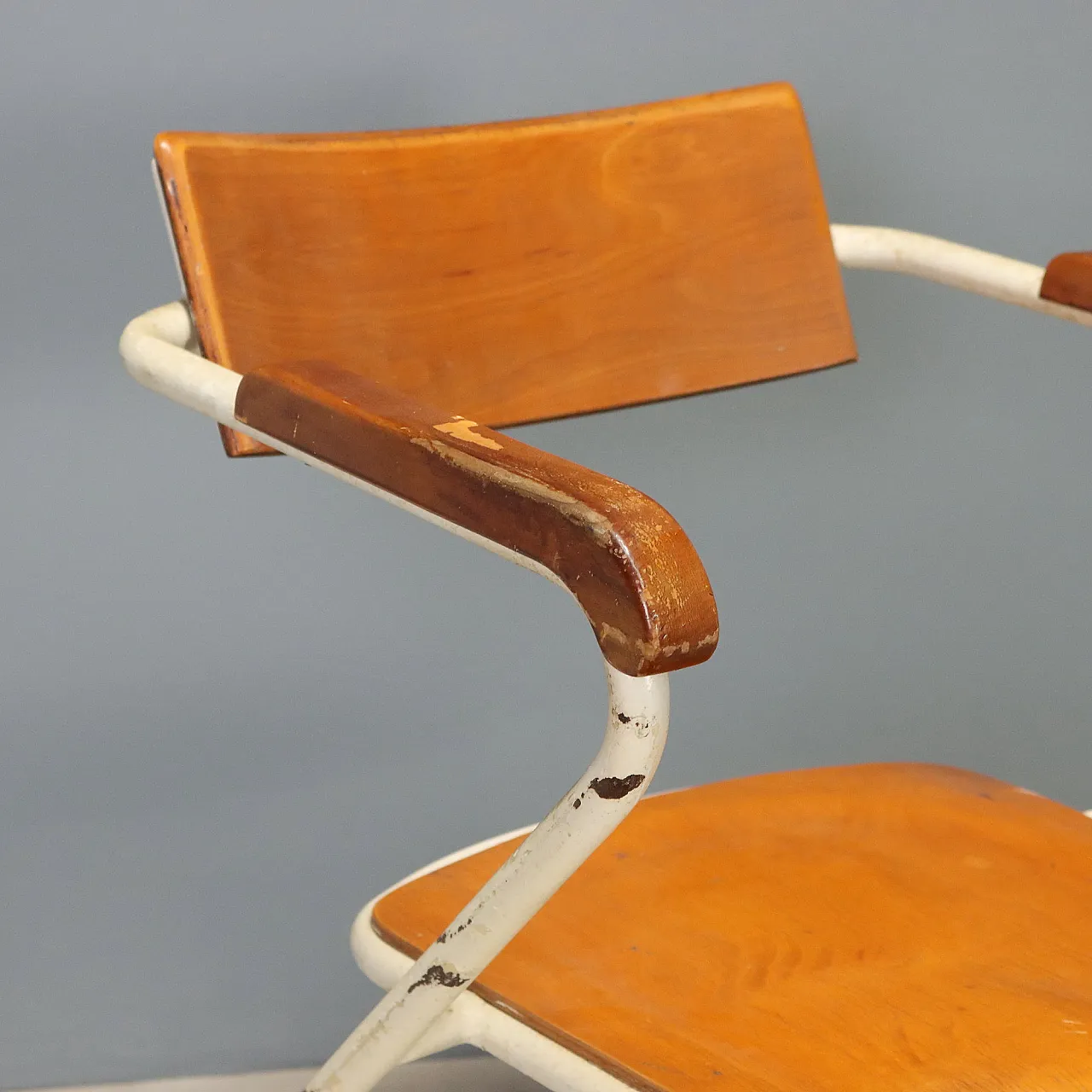 Sedia in metallo, anni '60 4