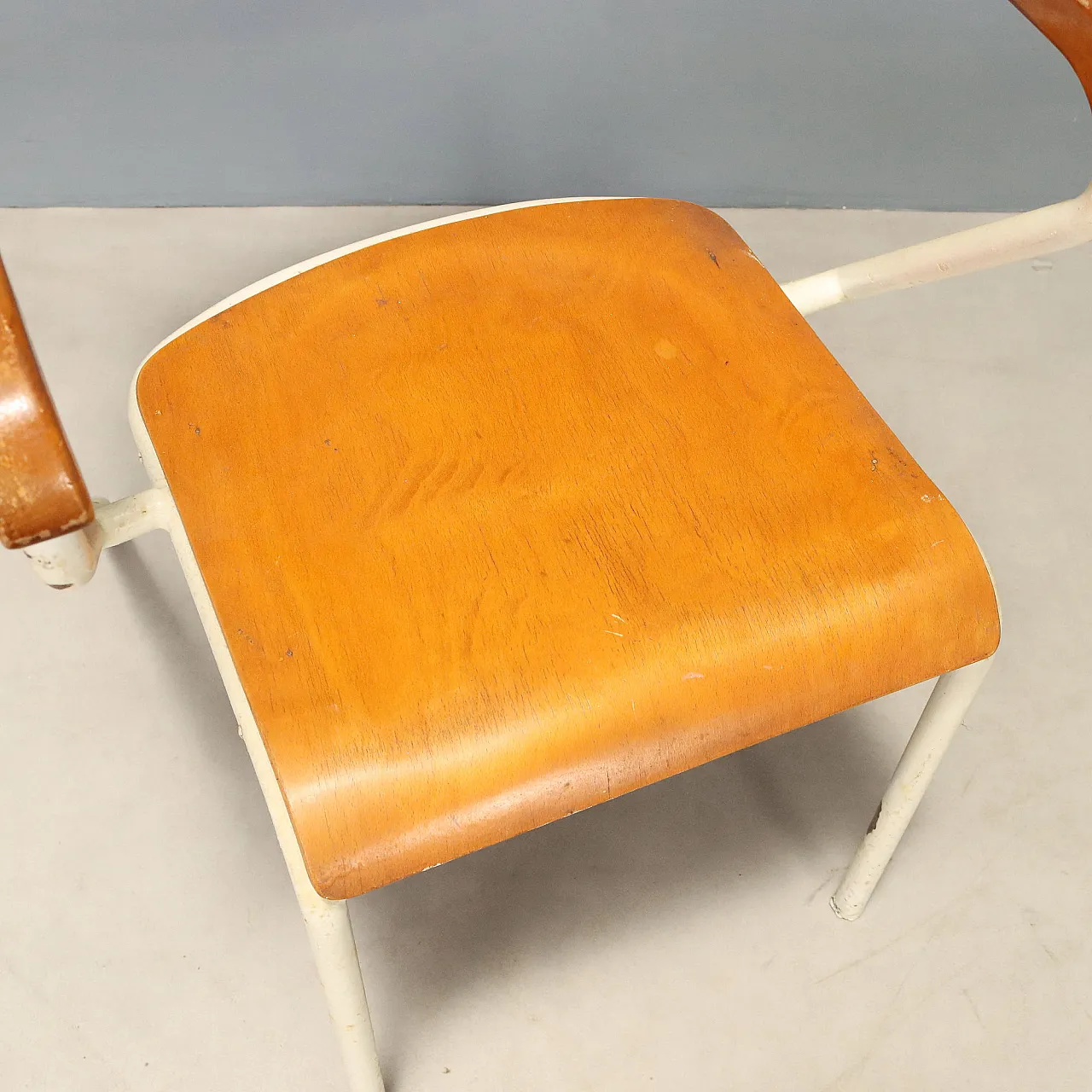 Sedia in metallo, anni '60 7