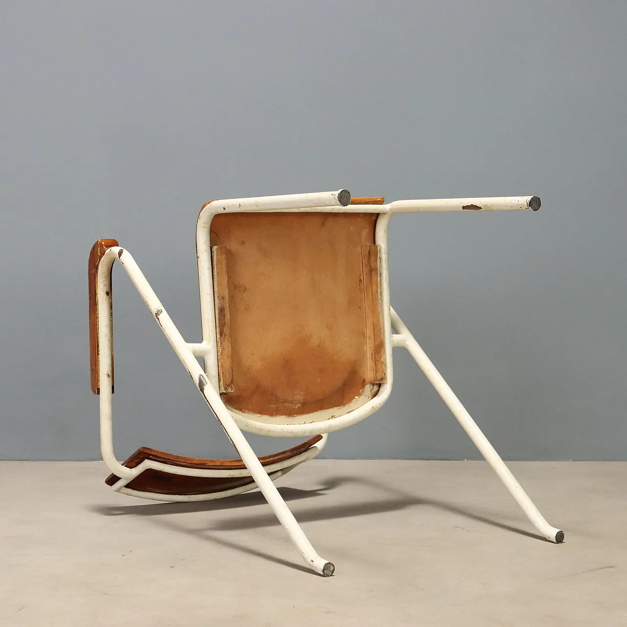 Sedia in metallo, anni '60 10