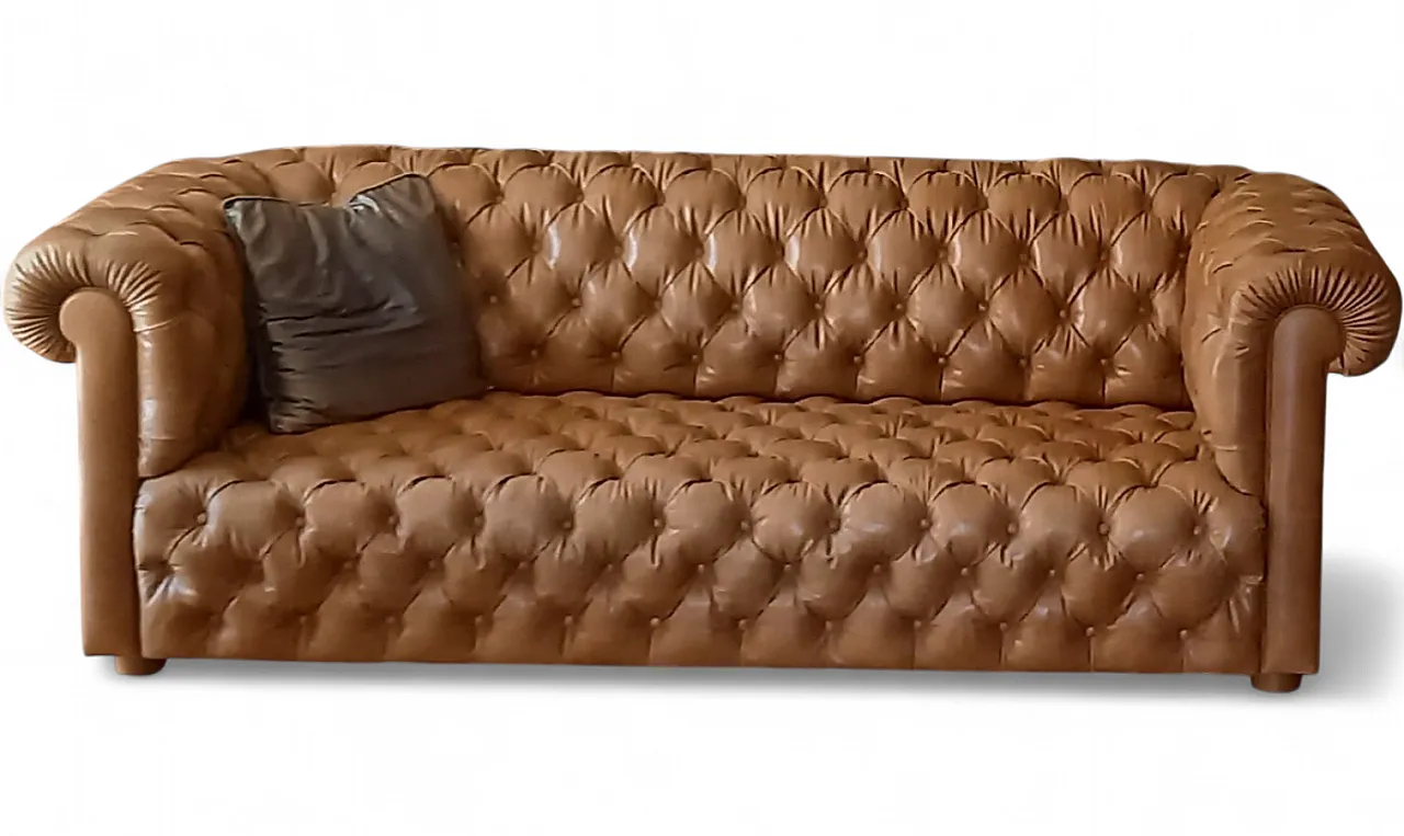 Coppia di divani Chesterfield a 2 posti, anni '80 17