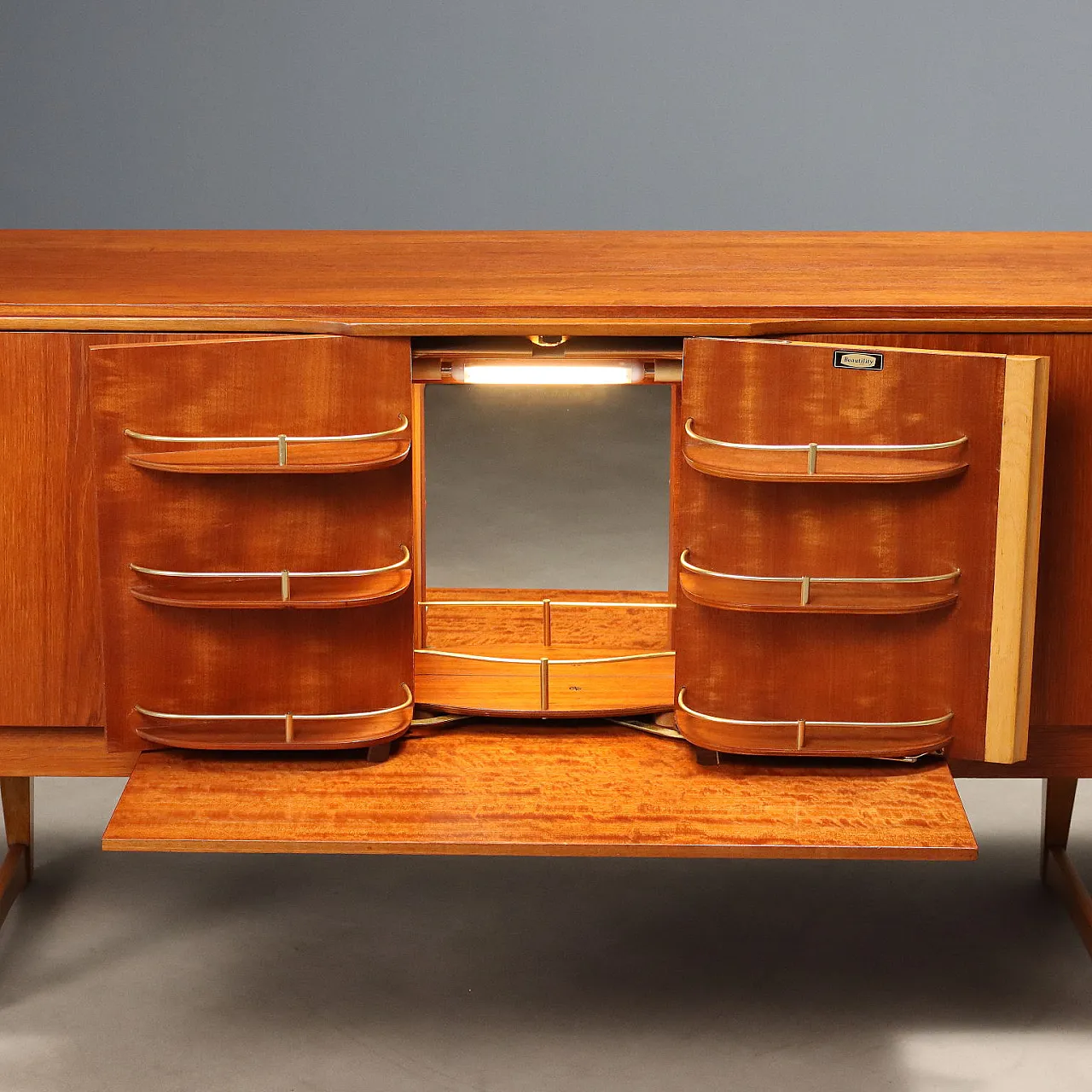 Credenza con vano bar, 20th century 4