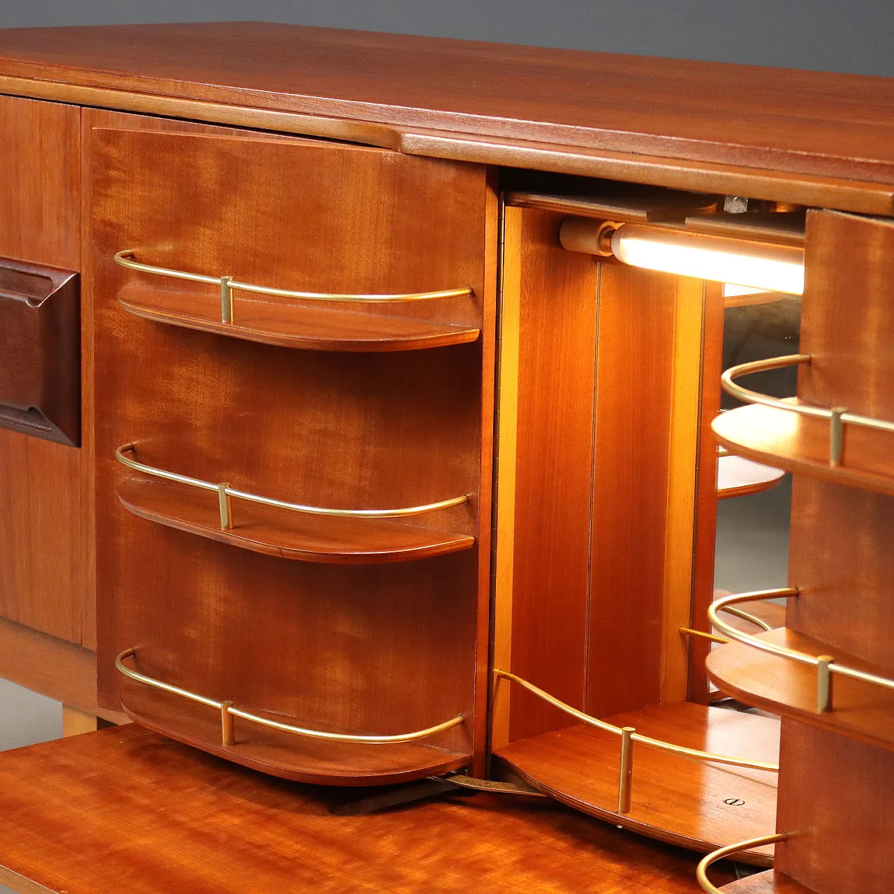 Credenza con vano bar, 20th century 6