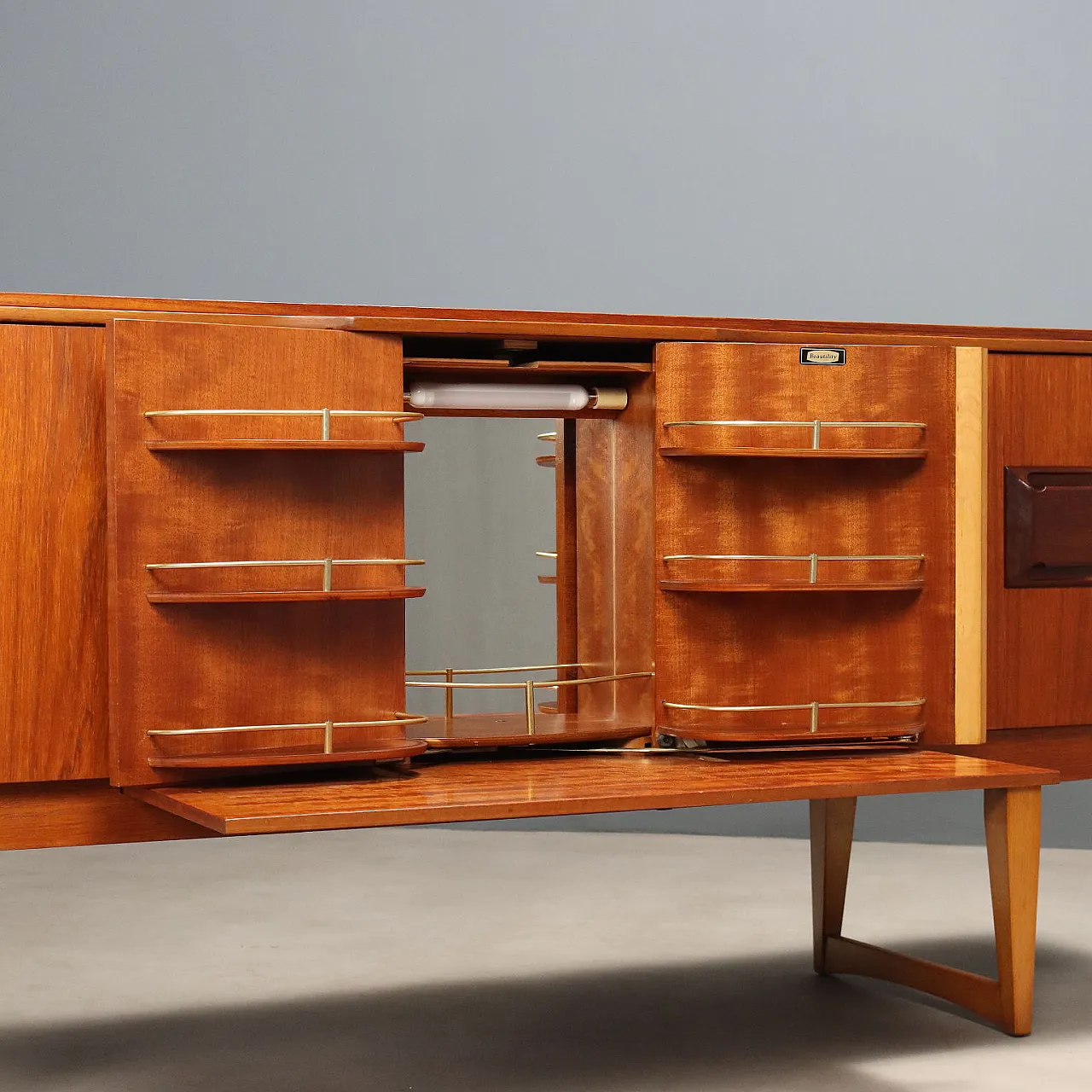 Credenza con vano bar, 20th century 7