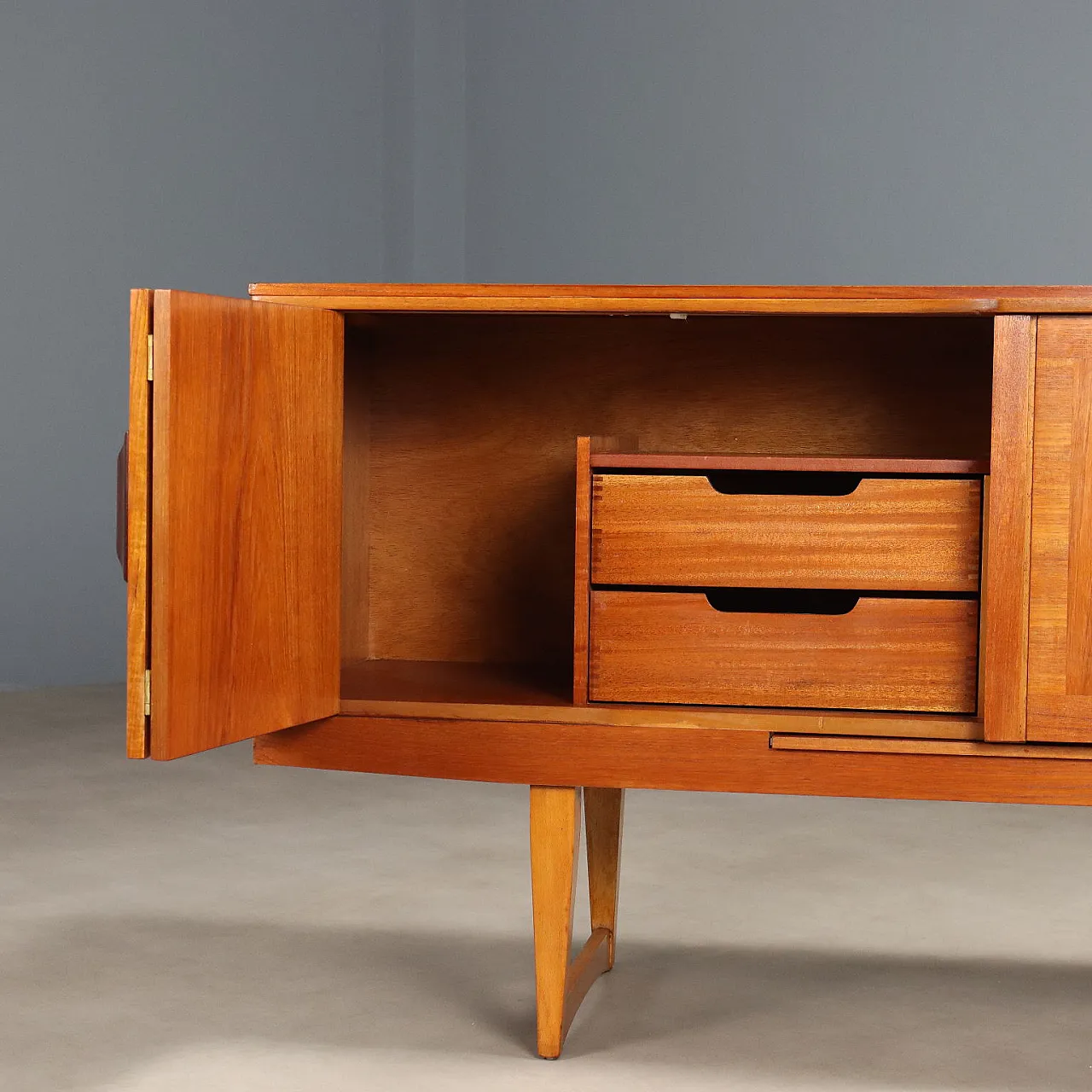 Credenza con vano bar, 20th century 8