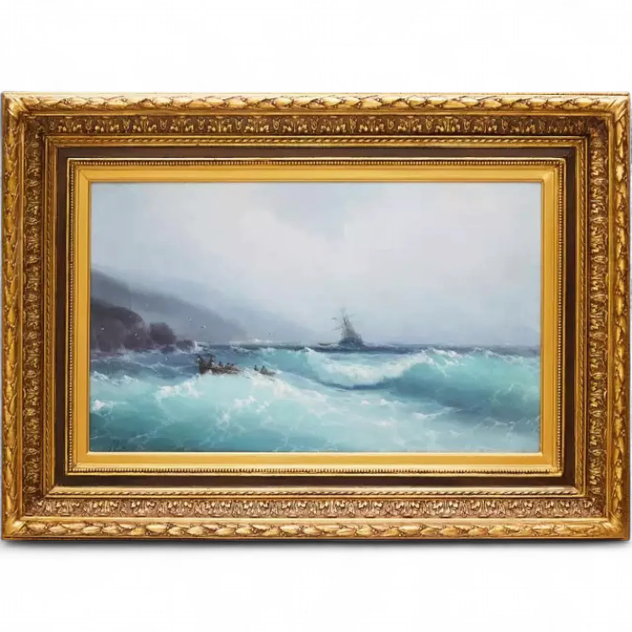 Marinism, Stormy Sea, by Kharlampiy Dmitrievich Kostandi, 20th century 9