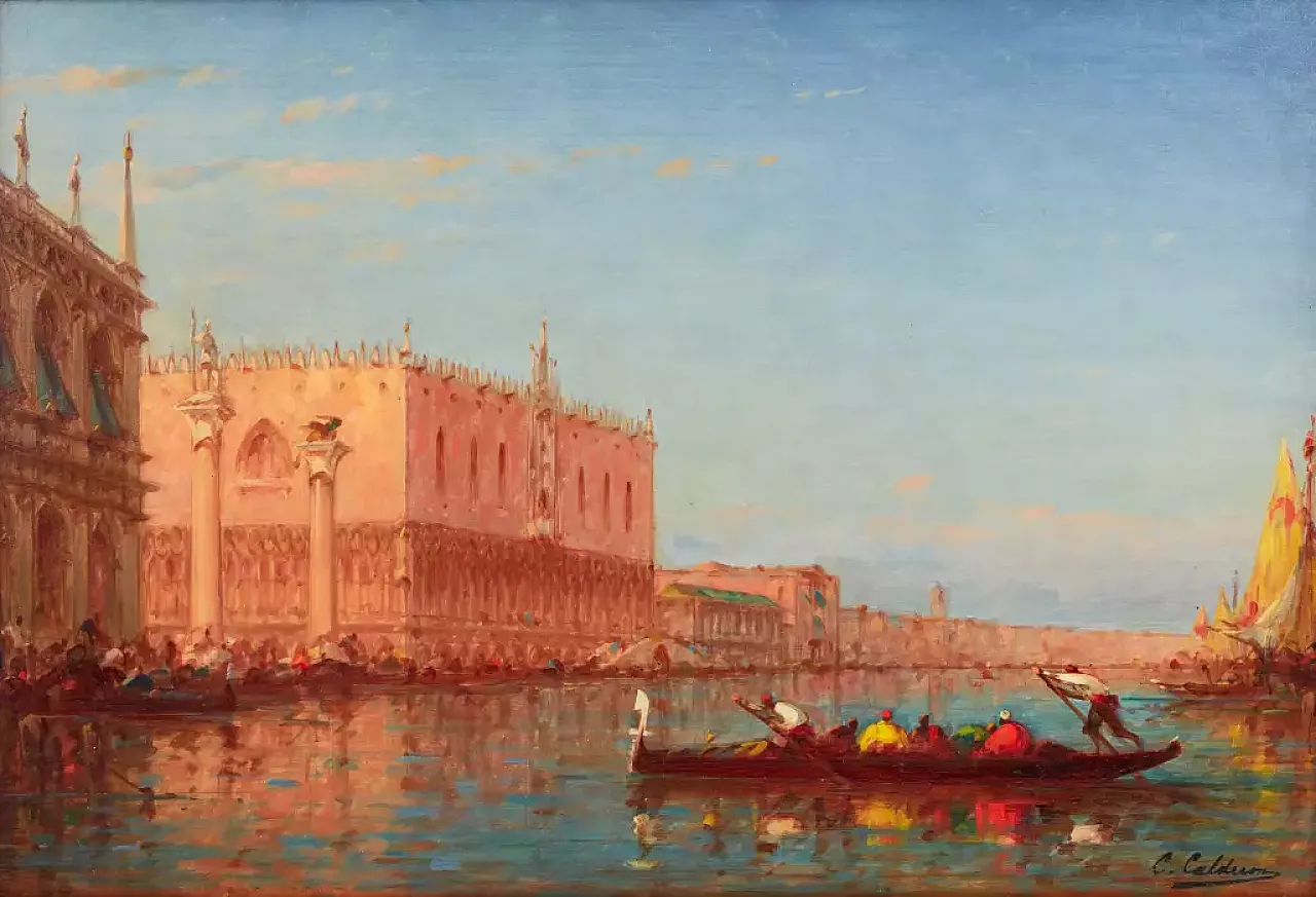 Painting by Charles-Clément Calderon, 19th century 7