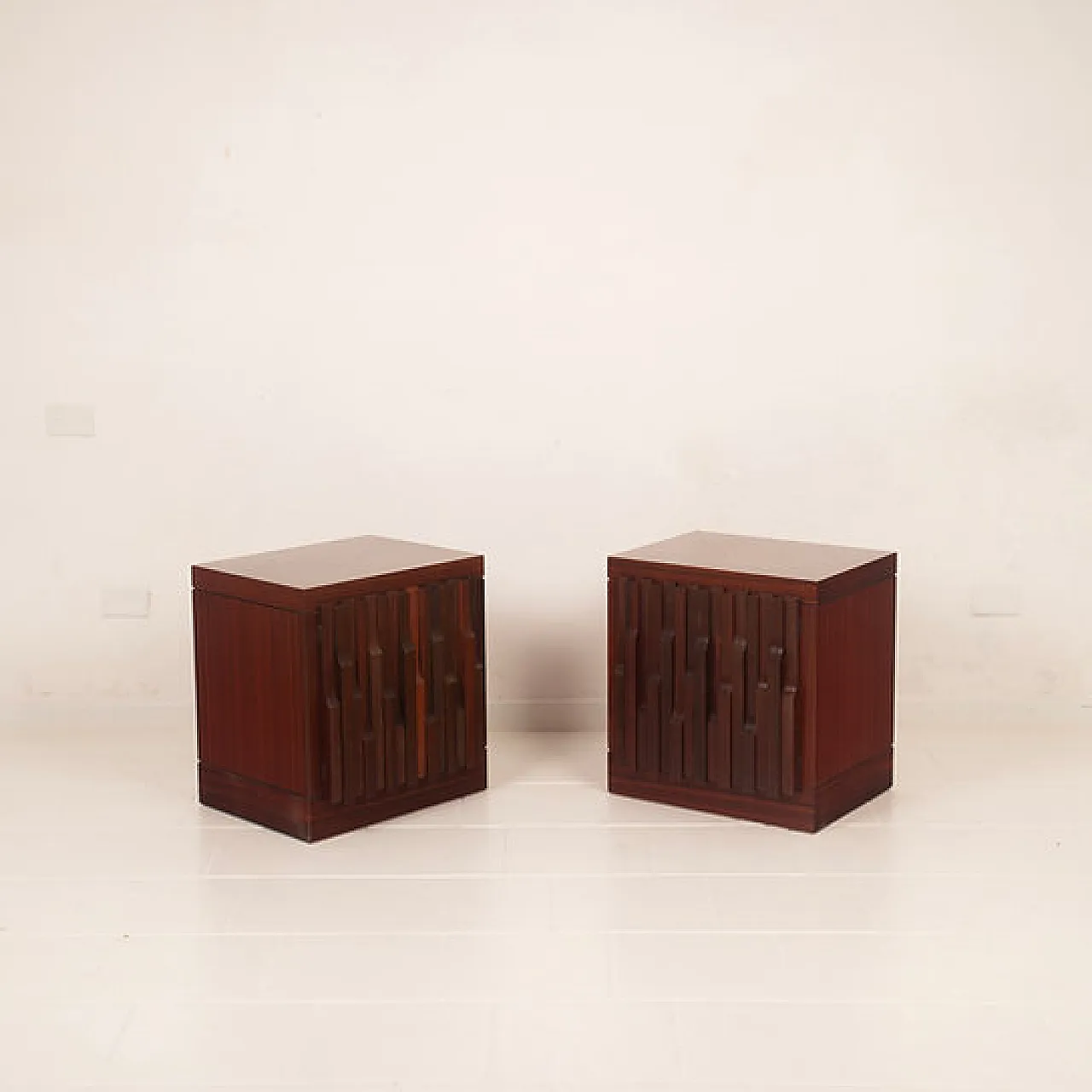 Pair of Nightstands by Luciano Frigerio  for Frigerio di Desio, 1970s 1