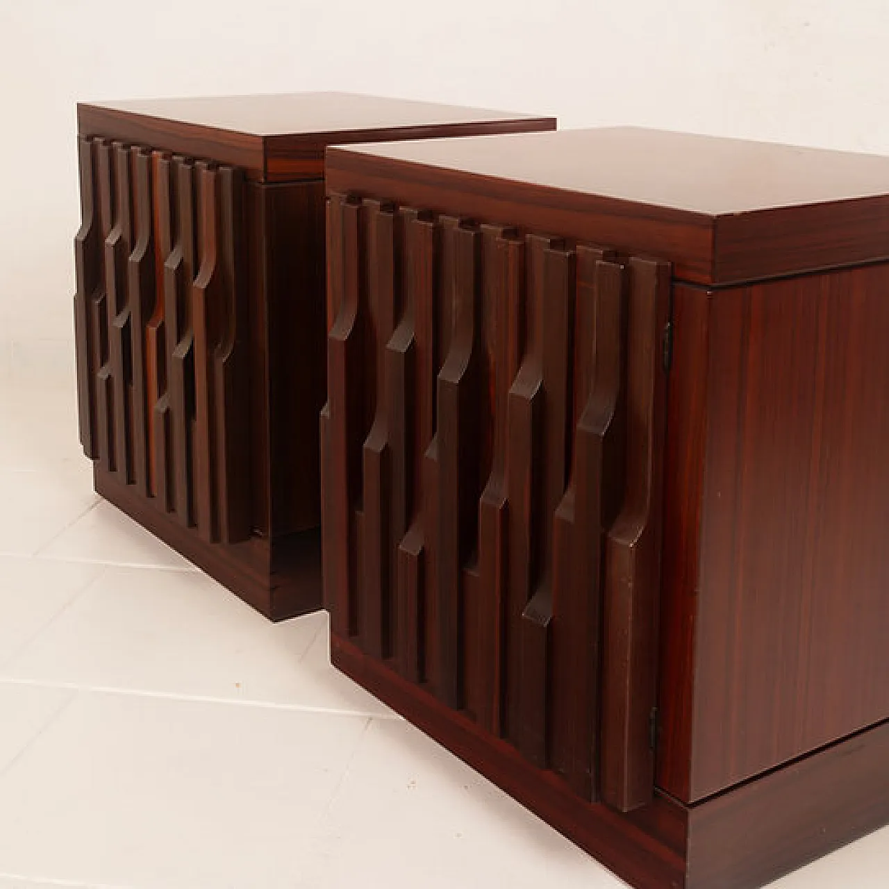 Pair of Nightstands by Luciano Frigerio  for Frigerio di Desio, 1970s 3