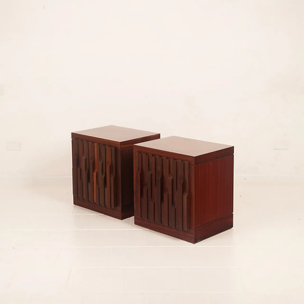 Pair of Nightstands by Luciano Frigerio  for Frigerio di Desio, 1970s 4