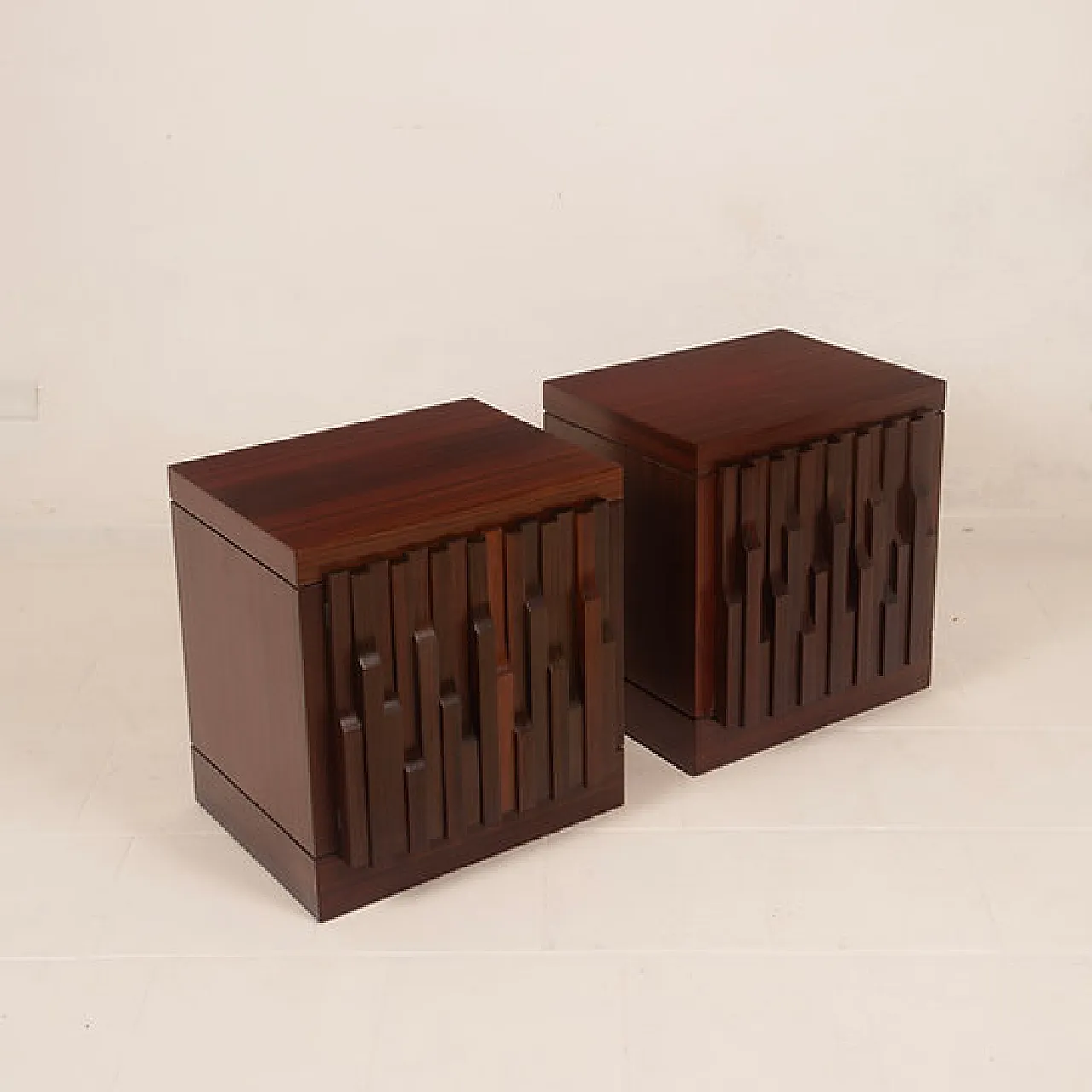 Pair of Nightstands by Luciano Frigerio  for Frigerio di Desio, 1970s 5