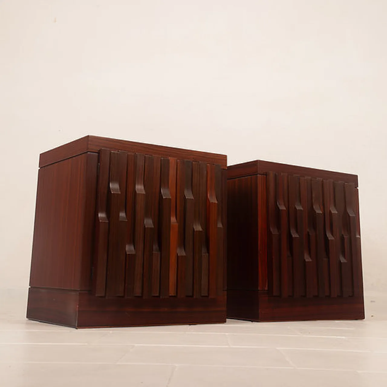 Pair of Nightstands by Luciano Frigerio  for Frigerio di Desio, 1970s 9
