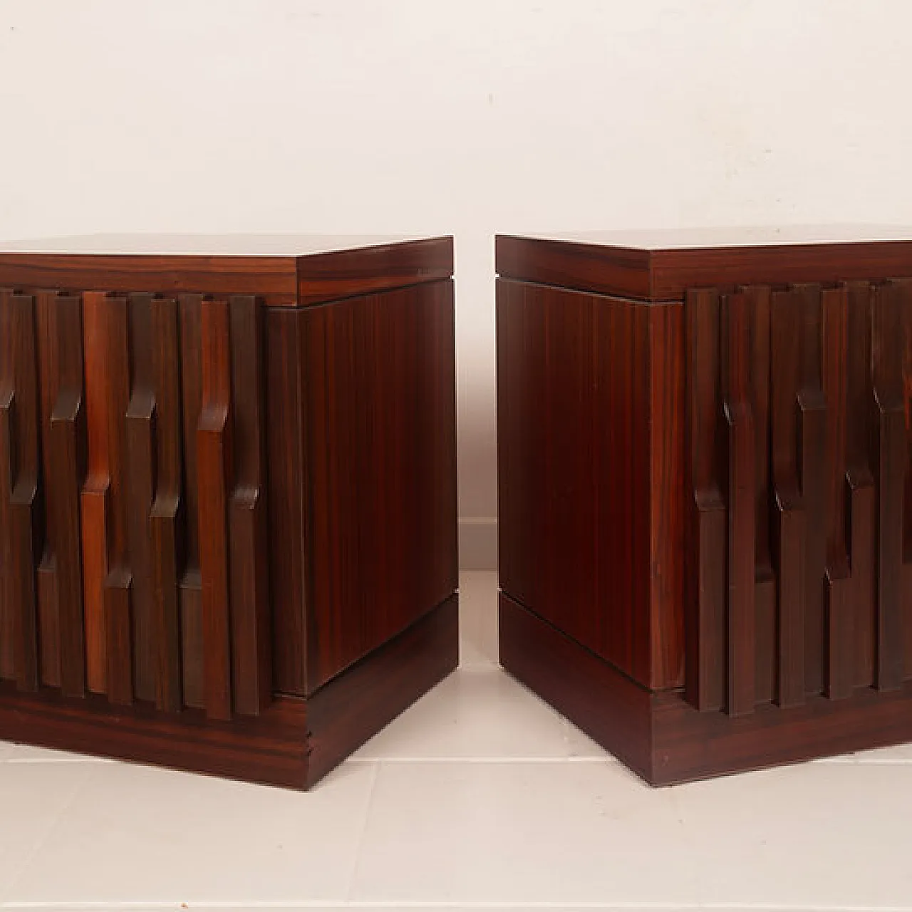 Pair of Nightstands by Luciano Frigerio  for Frigerio di Desio, 1970s 12