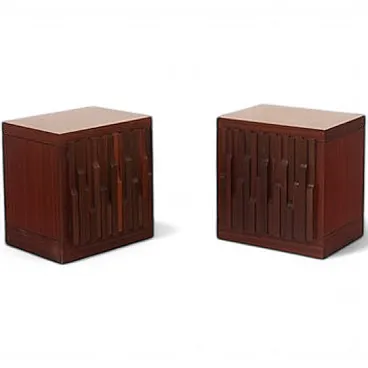 Pair of Nightstands by Luciano Frigerio  for Frigerio di Desio, 1970s