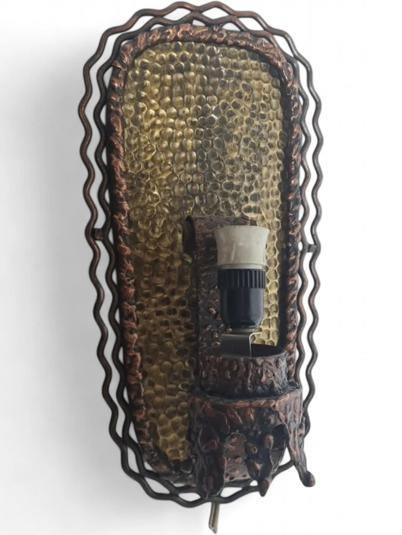 Polish Brutalist Wall Lamp, 1970s 12