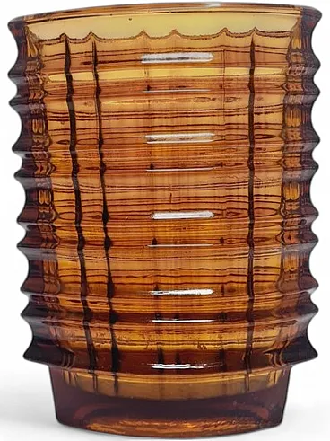 Vaso ottico di Jan Sylwester Drost per Ząbkowice Glassworks, anni '70