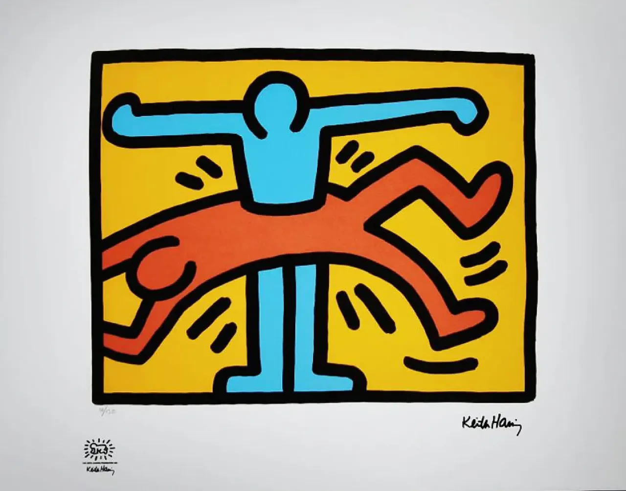 Keith Haring, litografia in edizione limitata, anni '90 1