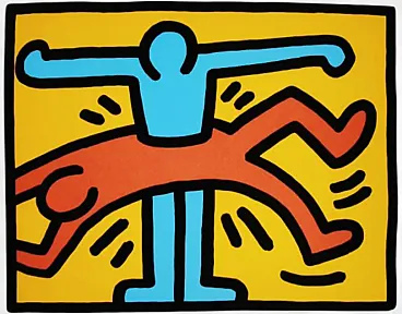 Keith Haring, litografia in edizione limitata, anni '90