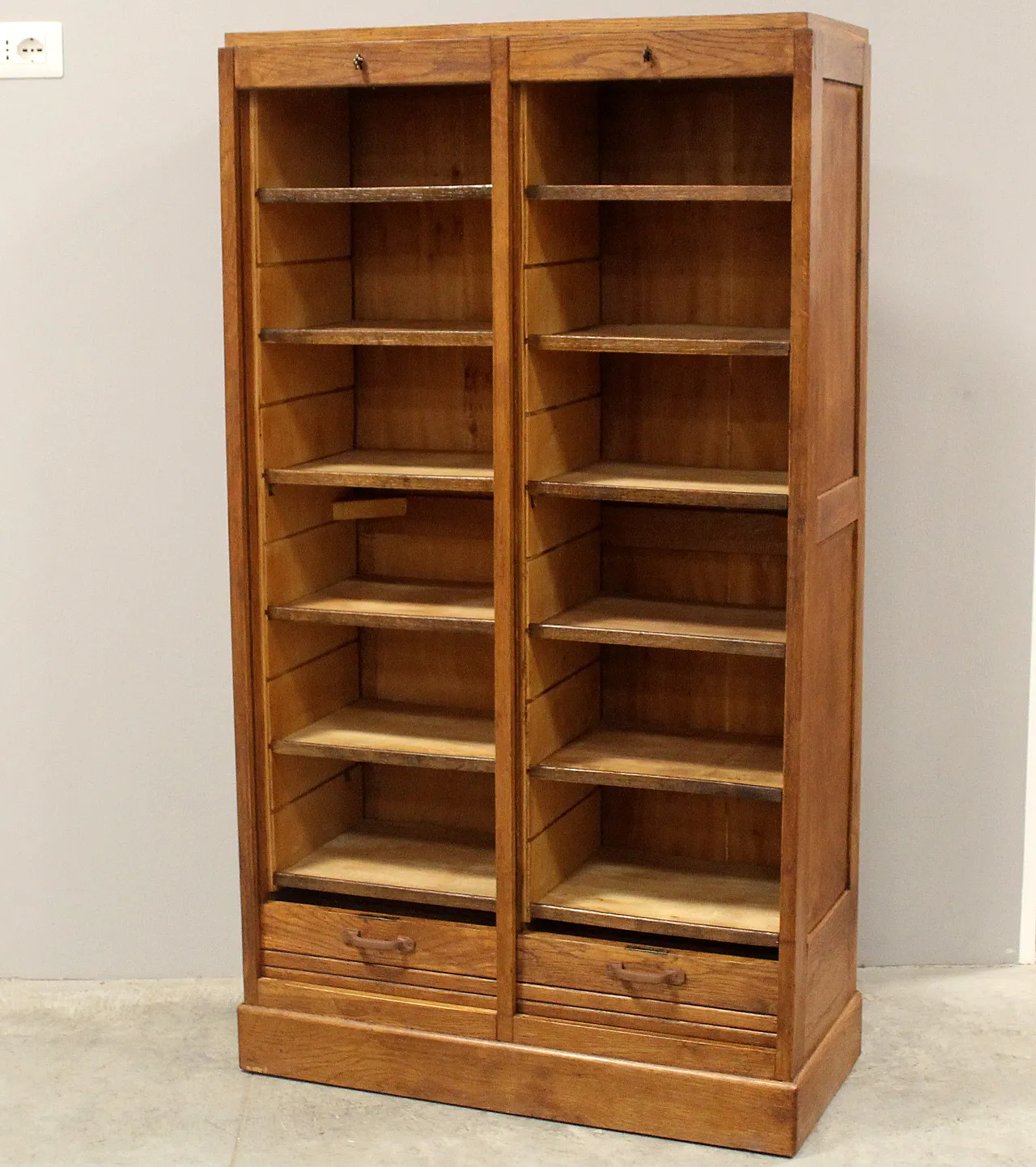 Oak filing cabinet, shutter, filing cabinet, early 20th century 6