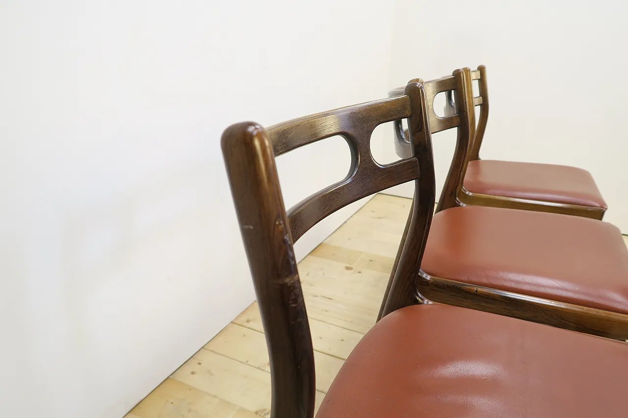 4 Model 138 chairs by Johannes Andersen for Uldum Møbelfabrik, 1960s 5