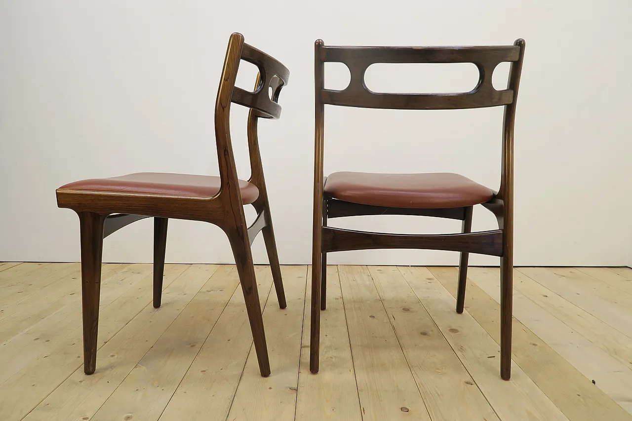 4 Model 138 chairs by Johannes Andersen for Uldum Møbelfabrik, 1960s 6