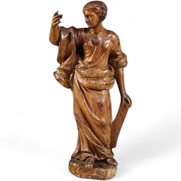 Grande scultura lignea, Santa Caterina D’Alessandria, '600