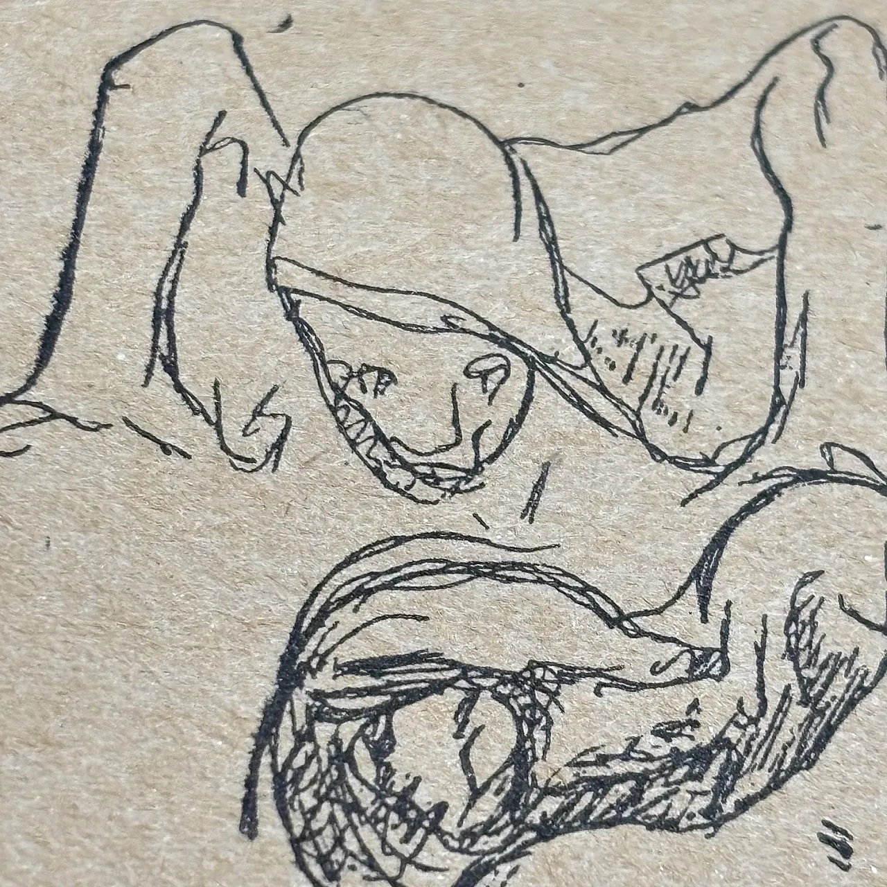 Disegno a china su carta “figure distese “ 1934 Lorenzo Viani 7