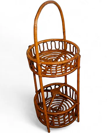 Porta bottiglie–oggetti in bambù Vintage anni 60-70