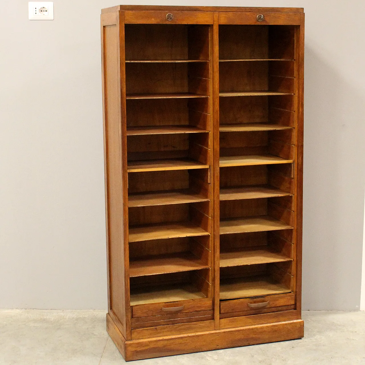 Oak filing cabinet, shutter, filing cabinet, early 20th century 5